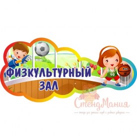 006 Табличка Физкультурный 500х250мм